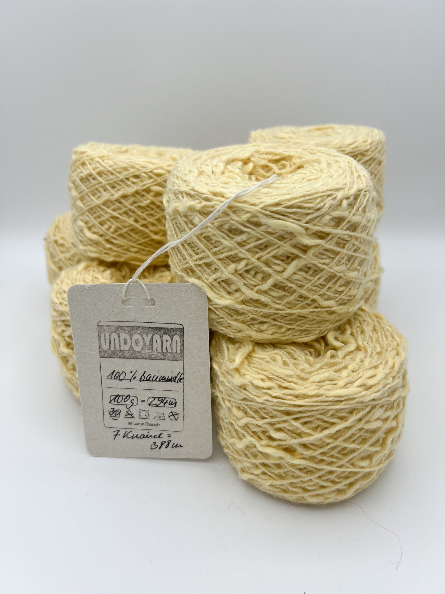 UNDOYARN - Vanillegelbe Baumwolle - 388g