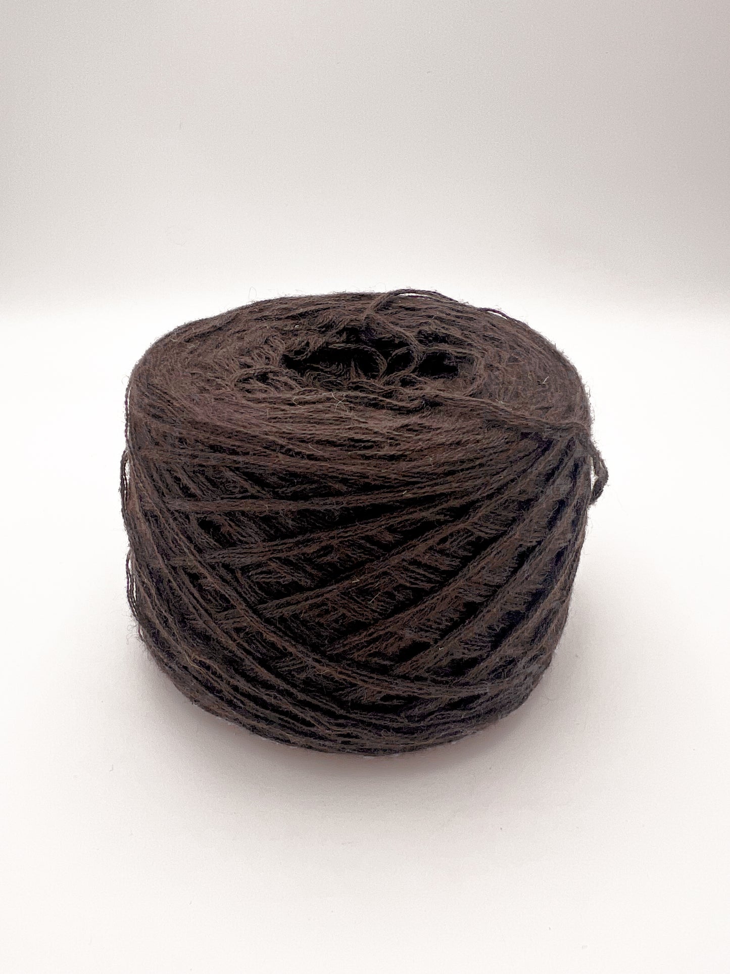 Baumwoll-Kaschmir-Garn in Dunkelbraun - 240g