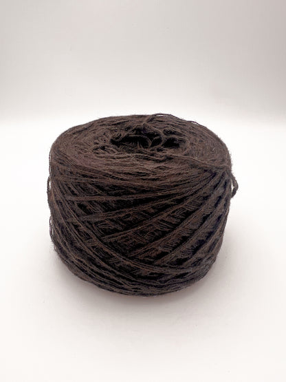 Baumwoll-Kaschmir-Garn in Dunkelbraun - 240g
