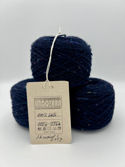 UNDOYARN – Black Tweed Wollgarn - 215g