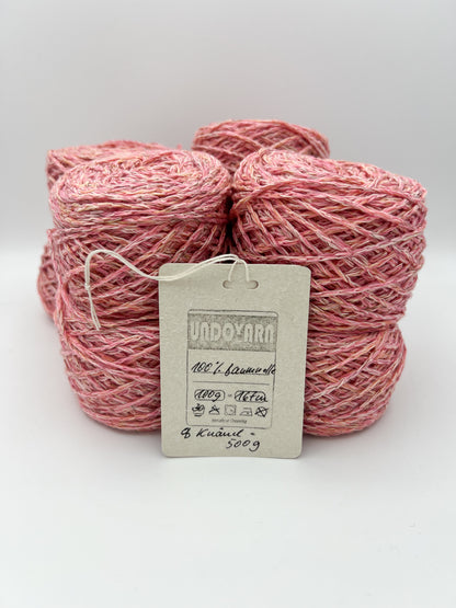 UNDOYARN - Baumwolle in rosa-melange - 500g