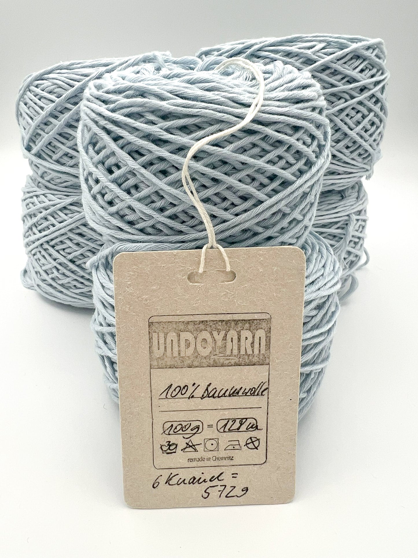 UNDOYARN Baumwolle – Farbton „Eisblaugrau“ - 572g