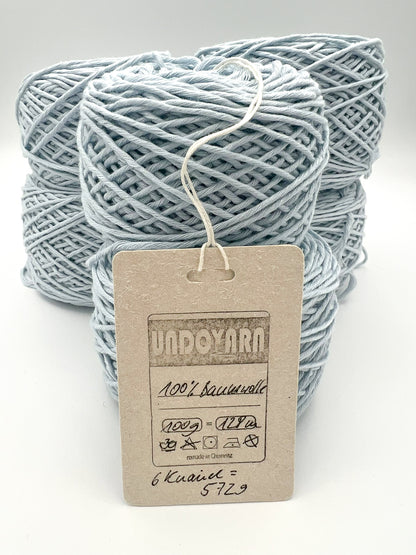 UNDOYARN Baumwolle – Farbton „Eisblaugrau“ - 572g